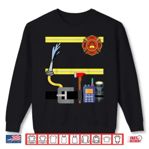 Sweatshirt Boys Mens Kids Child WomenS Fireman Firefighter Costume Shirt