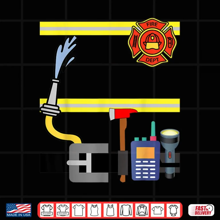 Design Boys Mens Kids Child WomenS Fireman Firefighter Costume Shirt