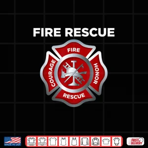 Design Firefighter Ems Fire Rescue Emergency First Responder Shirt