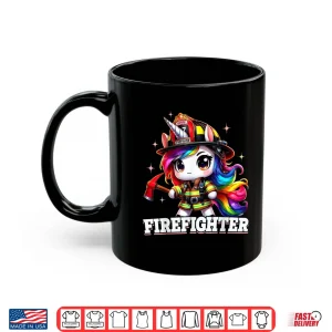 Mug Firefighter Unicorn Kids Girls Women Firefighting Shirt
