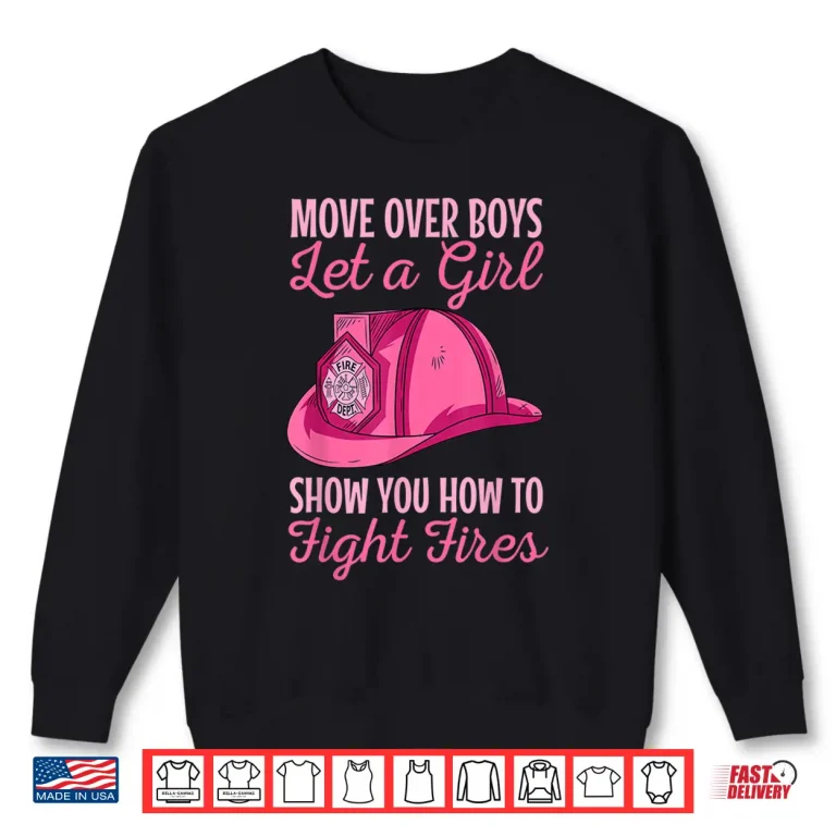 Sweatshirt Firewoman Firefighter Women Volunteer Firefighting Rescuer Shirt