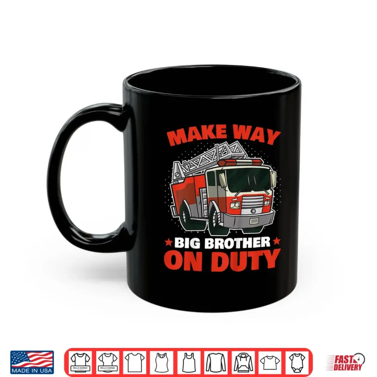 Mug Kids Big Brother Firefighter Shirt Brother Boys Firefighter Shirt