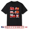 Kids Fire Truck Tshirt Boys Toddlers Emergency Vehicle Shirt