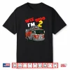 Kids Wee Woo Fire Truck 2 Year Old Firefighter 2Nd Birthday Shirt