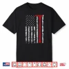 Thin Red Line Axe American Flag Patriot Firefighter Gift Shirt