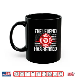 Mug The Legend Has Retired Firefighter Retirement Party Gift Shirt