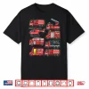 Types Of Fire Truck Boys Toddlers Emergency Vehicle Shirt