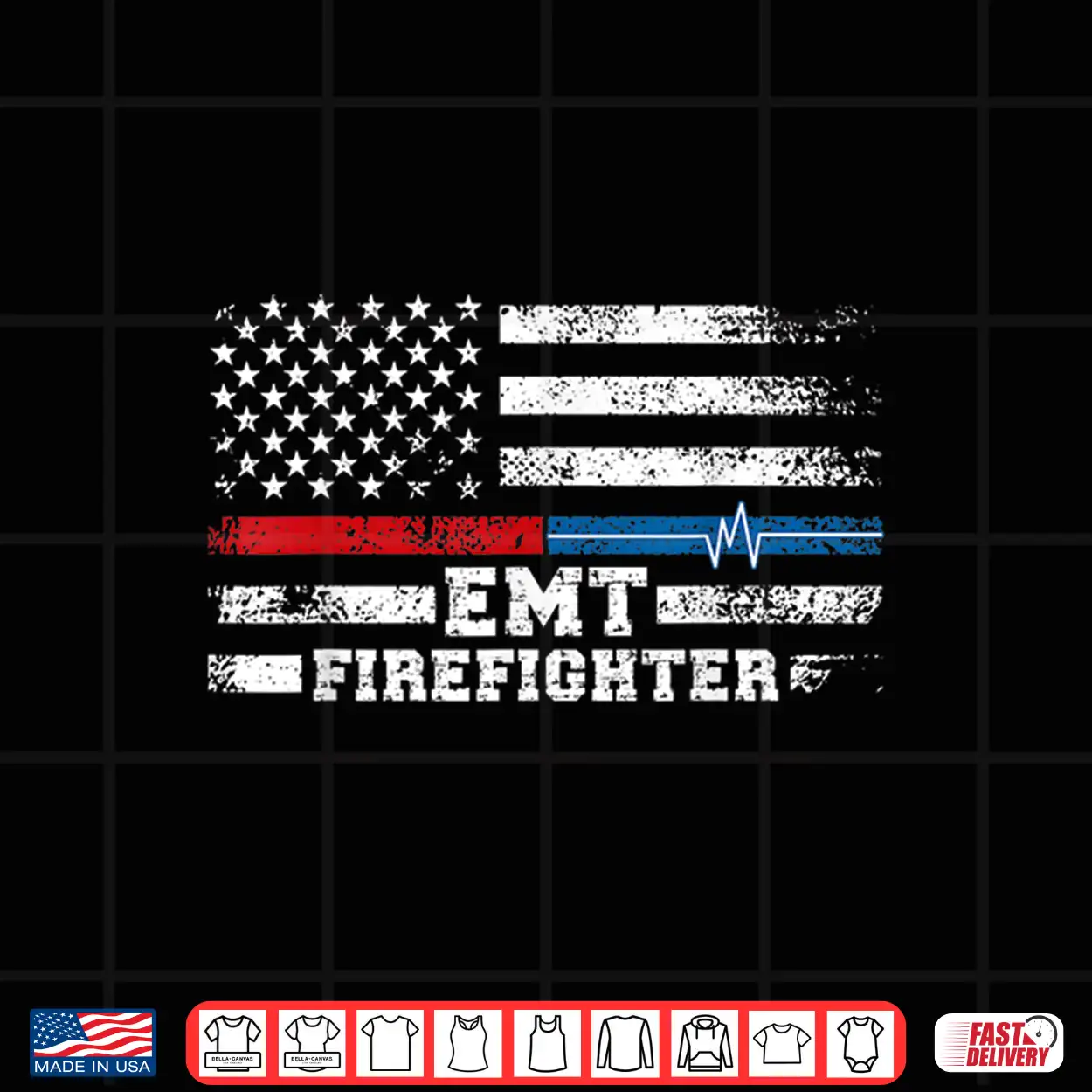 Emt Firefighter American Flag Proud Firefighter Emt Shirt Emt Firefighter American Flag Proud Firefighter Emt Shirt