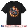 Firefighter Patriotic Fire Truck Fireman American Flag Shirt