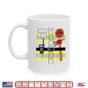 Mug Fireman Firefighter Lazy Halloween Costume DIY Shirt