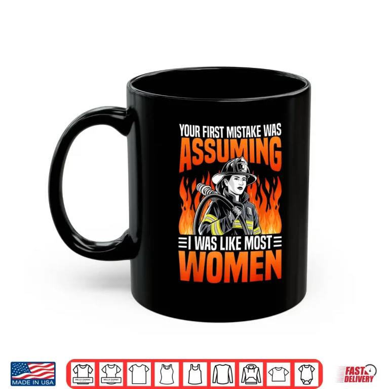 Mug Funny Firefighter Professional Service Graphic Shirt