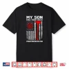 My Son Has Your Back Proud Firefighter Mom Usa Flag Shirt