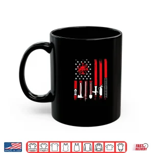 Mug Patriotic Fireman American Flag Firefighter Shirt
