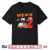 Wee Woo I’M 2 Fire Truck Party 2Nd Birthday Boy Firefighter Shirt