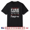 Womens My Favorite Firefighter Calls Me Mama Firefighter Mom Shirt