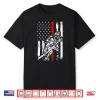 Firefighter Red Us Patriotic Funny Fireman American Flag Shirt