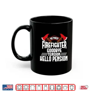 Mug Retired Firefighter Thin Red Line Retirement Party Gift Shirt