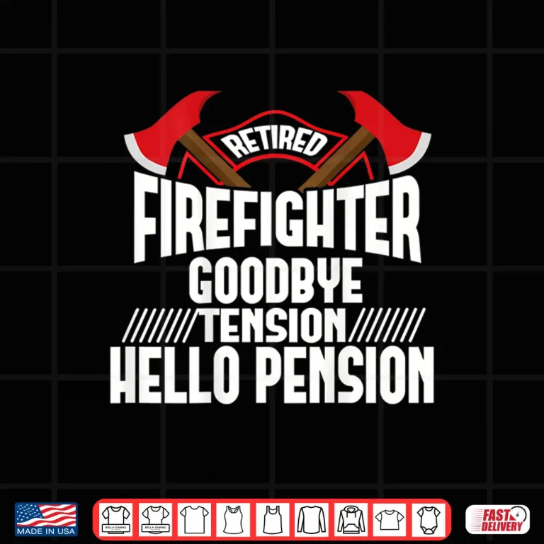 Design Retired Firefighter Thin Red Line Retirement Party Gift Shirt