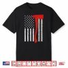 Thin Red Line Shirt Firefighter American Flag Axe Shirt