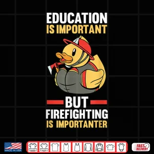 Design Rubber Duck Fireman Firefighter Shirt