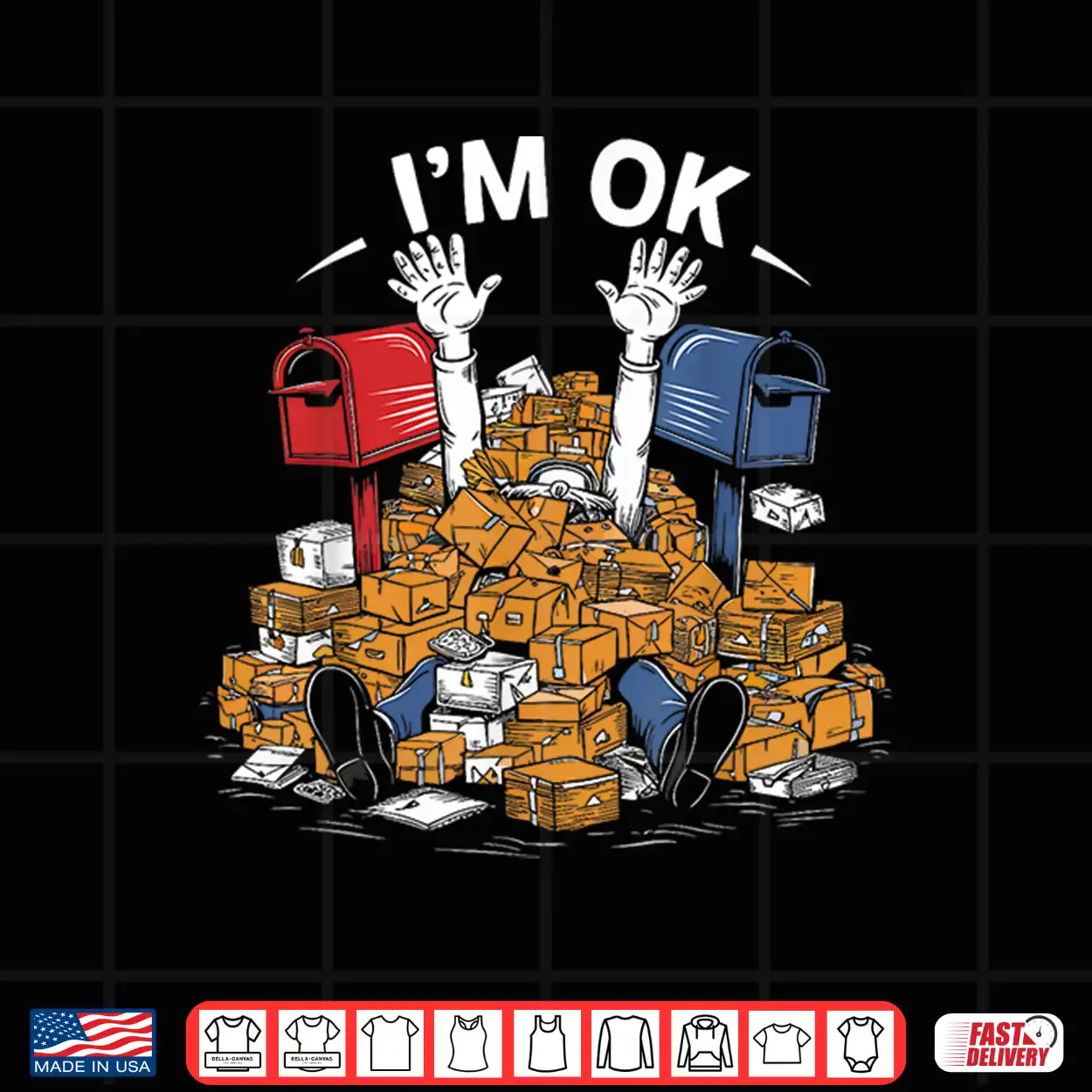 I’M Ok Funny Postal Worker Lover Mail Carrier Shirt I’M Ok Funny Postal Worker Lover Mail Carrier Shirt