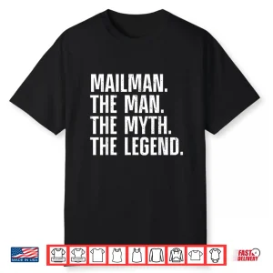 Mailman Art For Men Dad Mail Carrier Postal Worker Mail Man Shirt