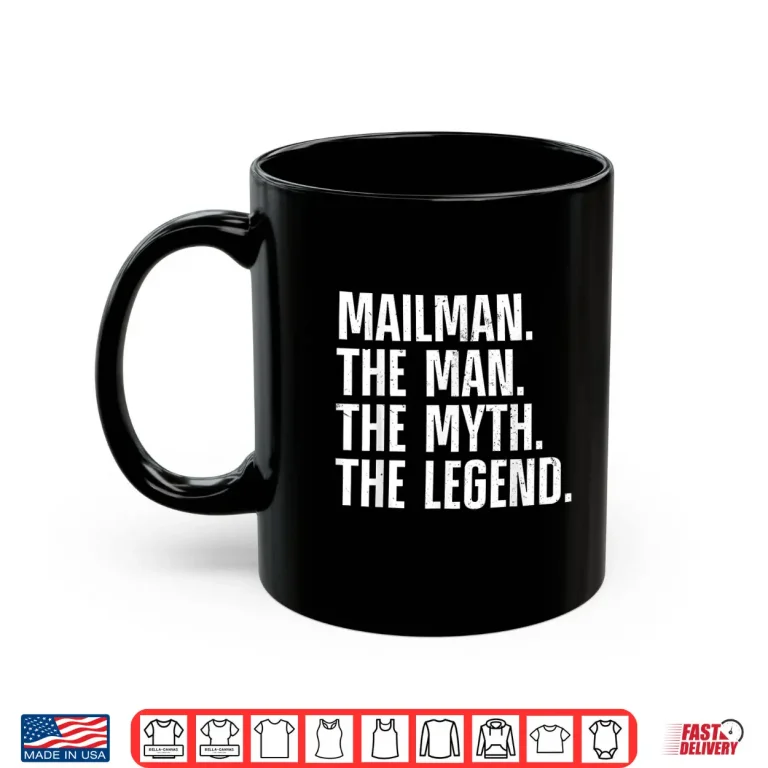 Mug Mailman Art For Men Dad Mail Carrier Postal Worker Mail Man Shirt