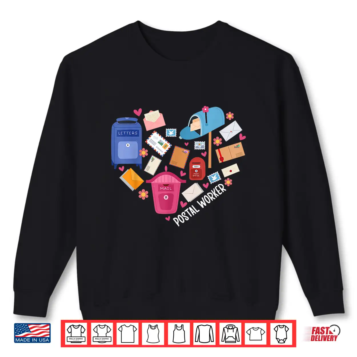 Postal Worker Heart Postwoman Mail Lady Mailwoman Shirt Postal Worker Heart Postwoman Mail Lady Mailwoman Shirt