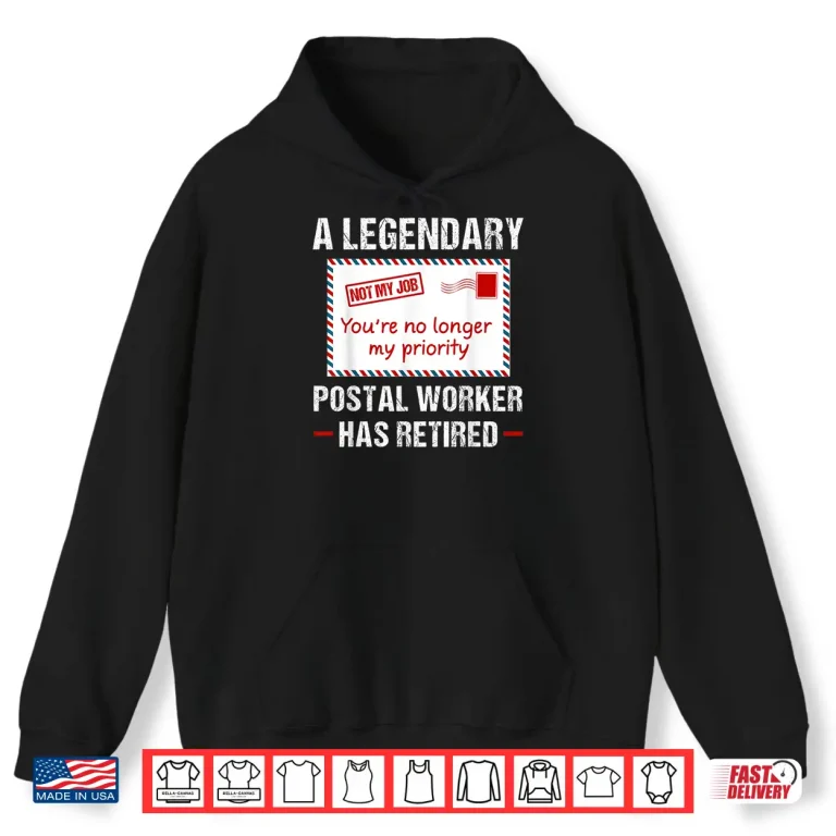 Hoodie Postal Worker Retired 2019 Postman Retirement Carrier Mail Shirt