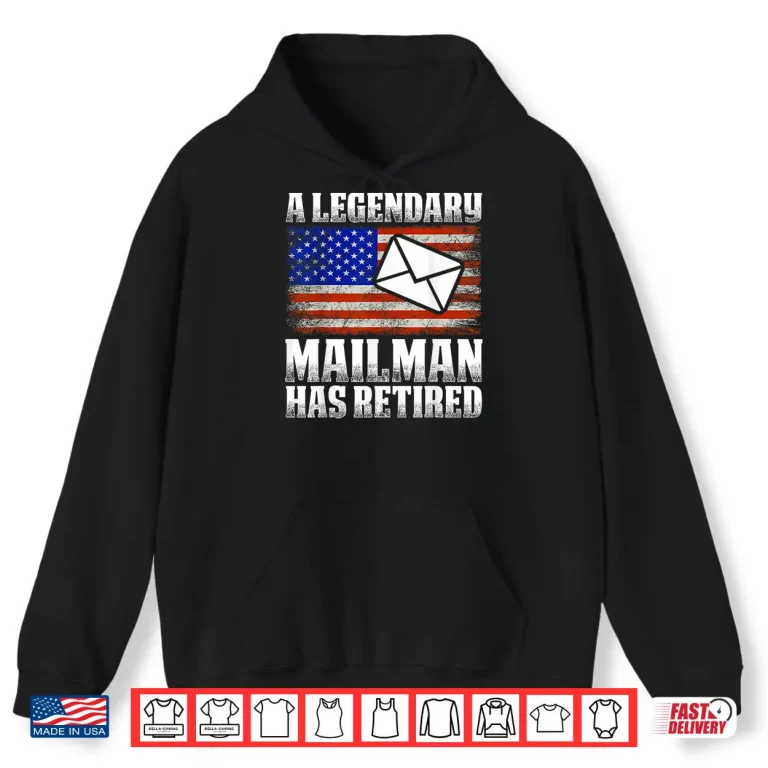 Hoodie Retired Postal Worker Mailman Mail Carrier Retirement Shirt