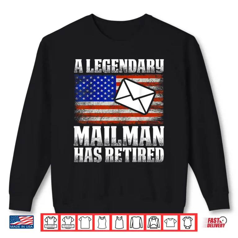 Sweatshirt Retired Postal Worker Mailman Mail Carrier Retirement Shirt