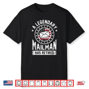 Retired Postal Worker Mailman Postman Post Office Gift Shirt