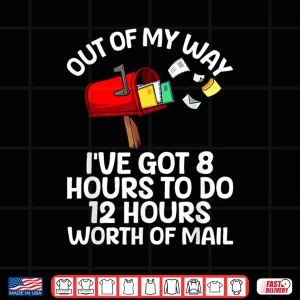 Design Funny Mailman Art Mail Carrier Postal Worker Shirt