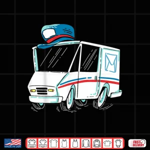 Design Mail Delivery Truck Artistic Postal Carrier Mailman Shirt