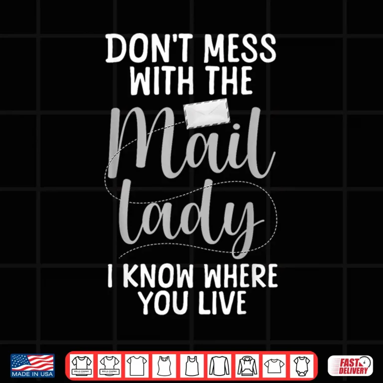 Design Mail Lady Design for Mail Carrier Postal Worker Shirt