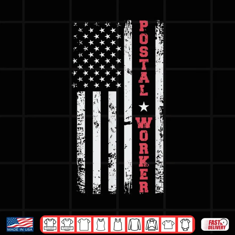 Design Post Office Patriotic Postal Worker American Flag Shirt