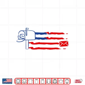 Design Postal Worker Funny Gift for Delivery Mailman Postman USA Shirt