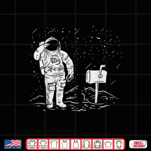 Design Postal Worker Funny Gift for Delivery Mailman Astronaut Shirt