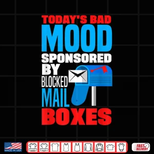 Design Postal Worker Mail Carrier Mailman Rural Carrier Mood Funny Shirt