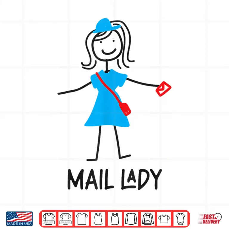 Design Postman Mailman Mail Lady Shirt