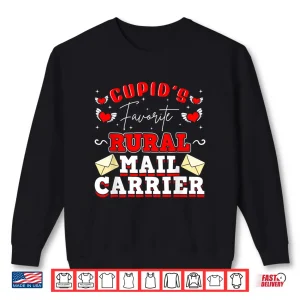 Sweatshirt Rural Mail Carrier Cupid Valentines Day Postal Worker Shirt