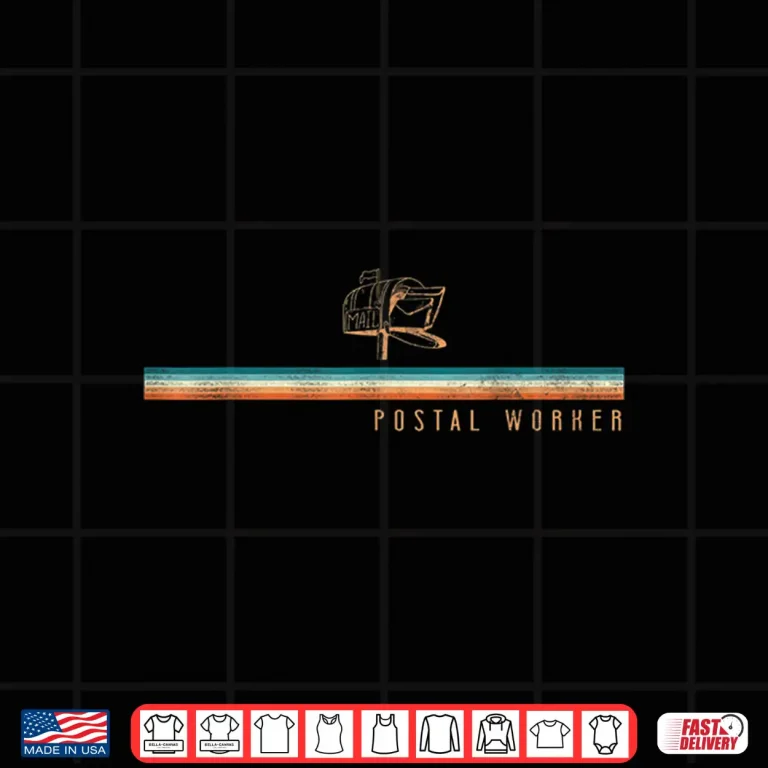 Design Postman Mailman Retro Vintage Postal Worker Shirt