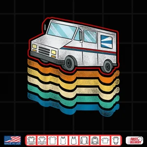 Design Postman Mailman Retro Vintage Post Truck Shirt