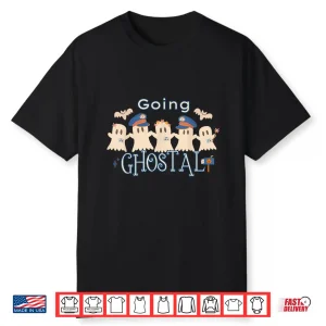 Going Ghostal Halloween Postal Service Ghost Mail Carrier Shirt