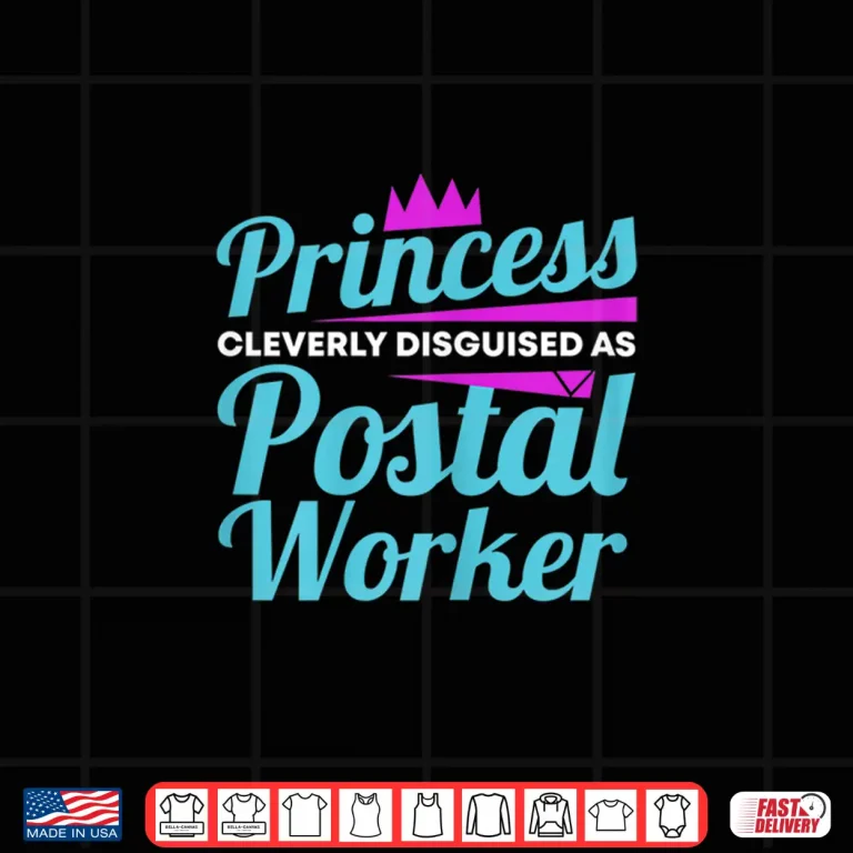 Design Mail Carrier Post Office Princess Postal Worker Shirt