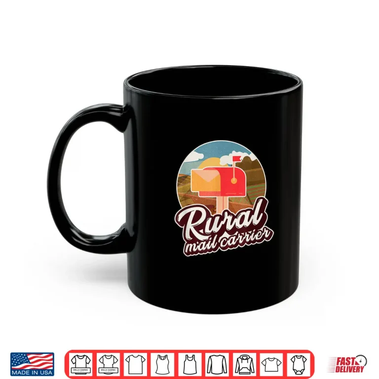 Mug Mailman Postal Worker Post Office Rural Mail Carrier Shirt