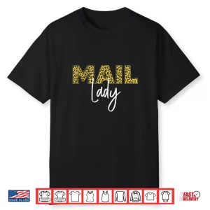 Post Office Postal Worker Leopard Cheetah Mail Lady Shirt