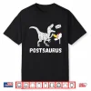 Post Saurus Postman Post Dinosaur Mail Carrier T Rex Shirt