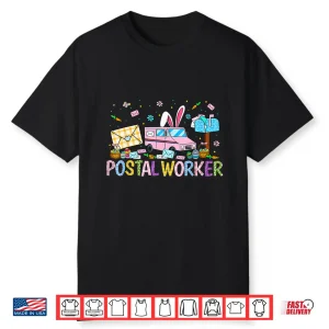 Postal Worker Easter Mail Carrier Easter Bunny Post Office Shirt