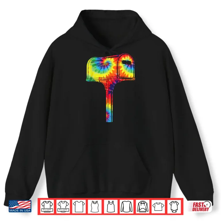 Hoodie Postman Mailman Tie Dye Mailbox Shirt
